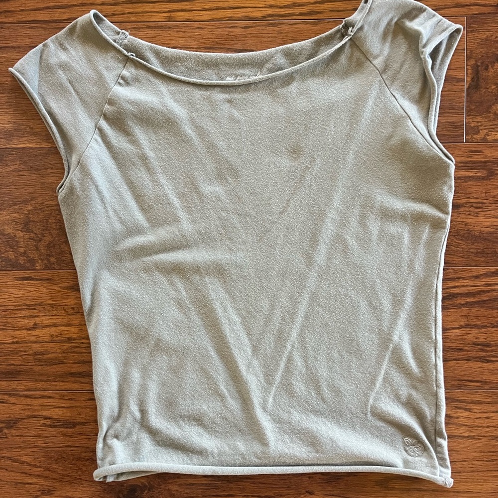 Urban Outfitters Light Gray Short Sleeve Top